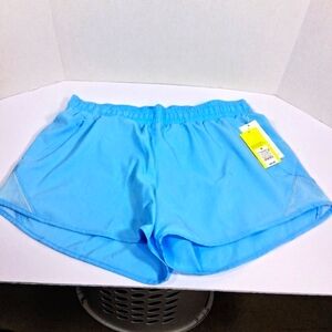 All in Motion NWT Unisex Medium Lined Blue Reflective Run Shorts